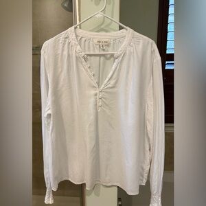 Cloth & Stone Long Sleeve White Men's Tee